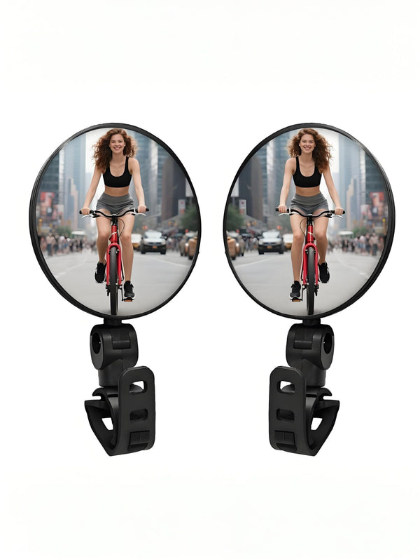 2PCS Wide Angle Bicycle Cycling Rear View Mirror