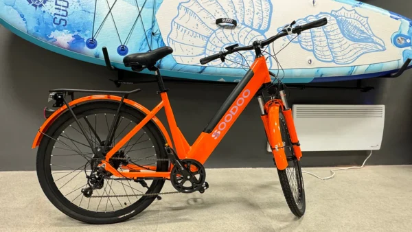 SOODOO Mountain Electric Bike | Fluorescent Orange Electric Bicycle | 36V 12AH Battery Ebike(Second Hand) - Image 2