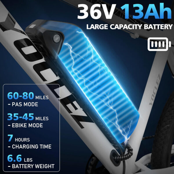 Yocelz Electric Bike for Adults_26" Electric Bicycle_E-bikes Built-in 36V 8Ah/13Ah Removable Li-Ion Battery_2601W - Image 19